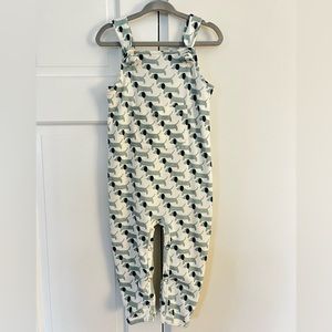 Kate Quinn 18-24m tie overall pocket jumpsuit - 70s blue puppies